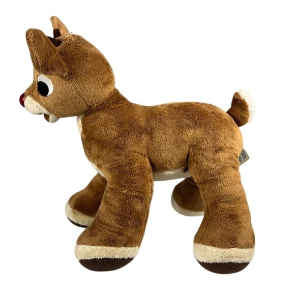 Build A Bear Rudolph Red Nosed Reindeer Plush Stuffed Toy 16" Vintage 1992 90s - Picture 2 of 14